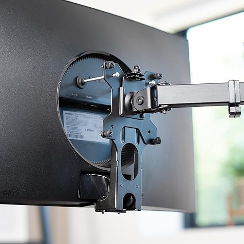 Miniatura 2 de VIVO Soporte de placa adaptadora VESA de fijación rápida diseñado para monitores Samsung Serie CF397 y CRG5, compatible con kit de conversión de
