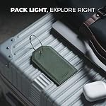 VULKIT Luggage Tags 2 Pack Baggage Tags for Suitcase, Backpacks & Briefcase, Travel Essentials & Cruise Accessories
