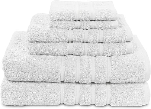 Miniatura 1 de Designer MyTowels - Juego de 6 piezas de algodón Shirpur, color blanco