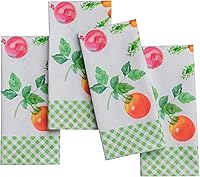 Vista 168 de Maison d' Hermine Servilletas de tela 100% algodón peinado de alta calidad, decorativas, lavables, juego de 4 servilletas para el hogar, cocina