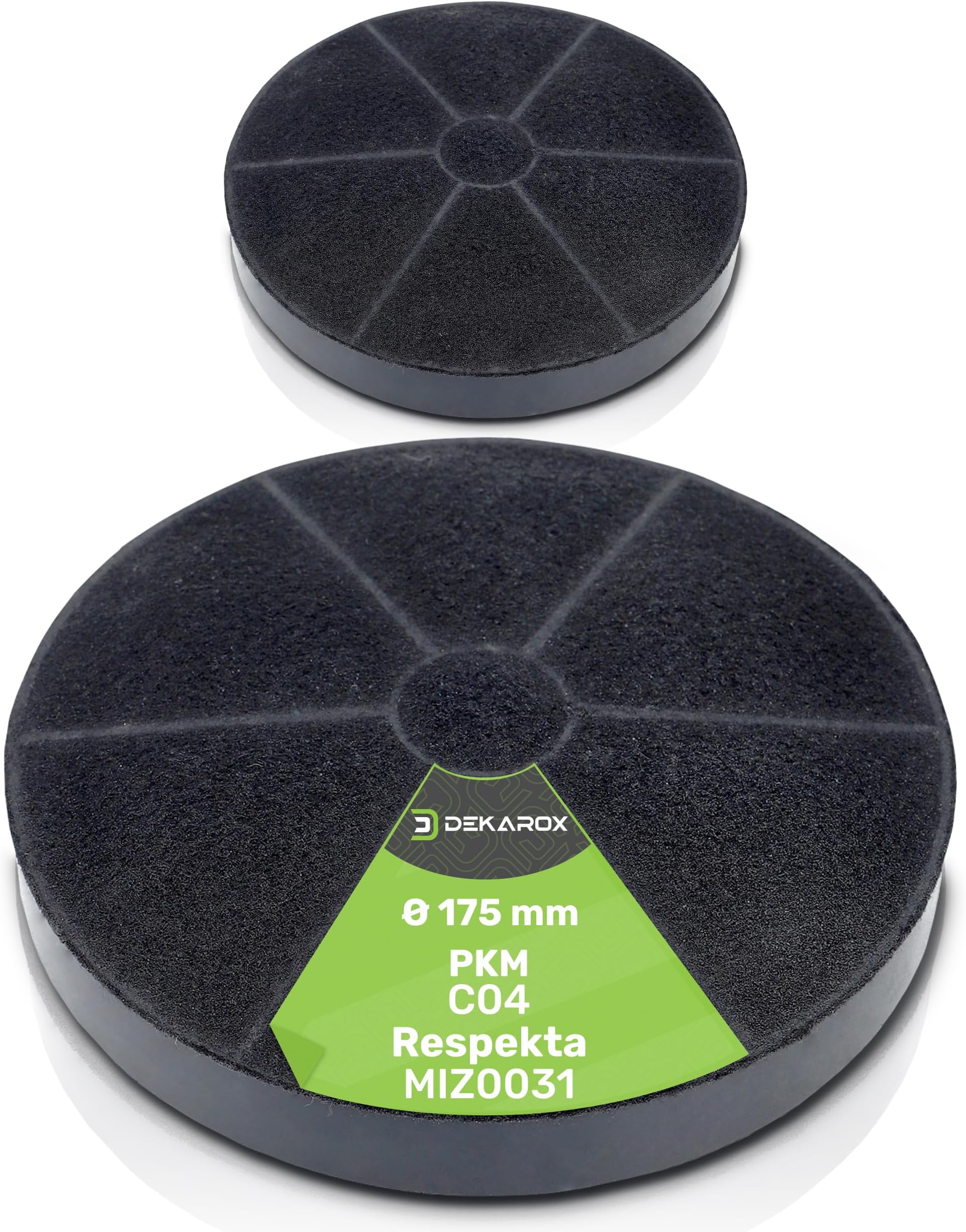 DEKAROX Aktivkohlefilter 255 Mm Für Dunstabzugshauben – Passend Für Bauknecht, Whirlpool, AEG, Electrolux U.a.