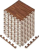 Vista 8 de Yes4All Alfombrillas Entrelazadas de EVA, Baldosas de Suelo tipo Puzzle, Acolchado de Suelo de Espuma con Borde para Muebles, Espacio del Hogar