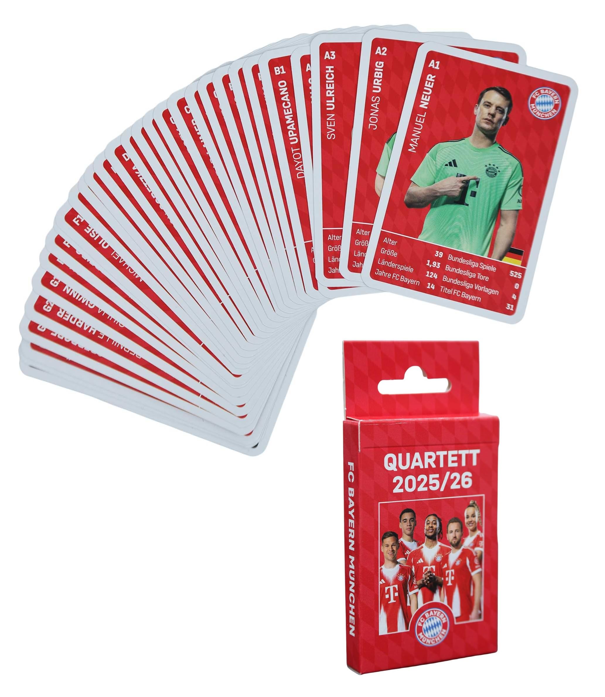 FC Bayern München Quartett 2025/26 Kartenspiel FCB