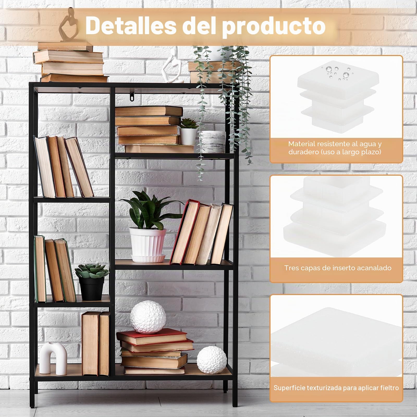 PATIKIL Tapones para Tubo Rectangular, 24 Pcs 60x40mm Tapones Laminares de Plástico Rectangular, para Patas de Silla, Mesas, Tubos de Metal, Tapones de Herrajes, Blanco