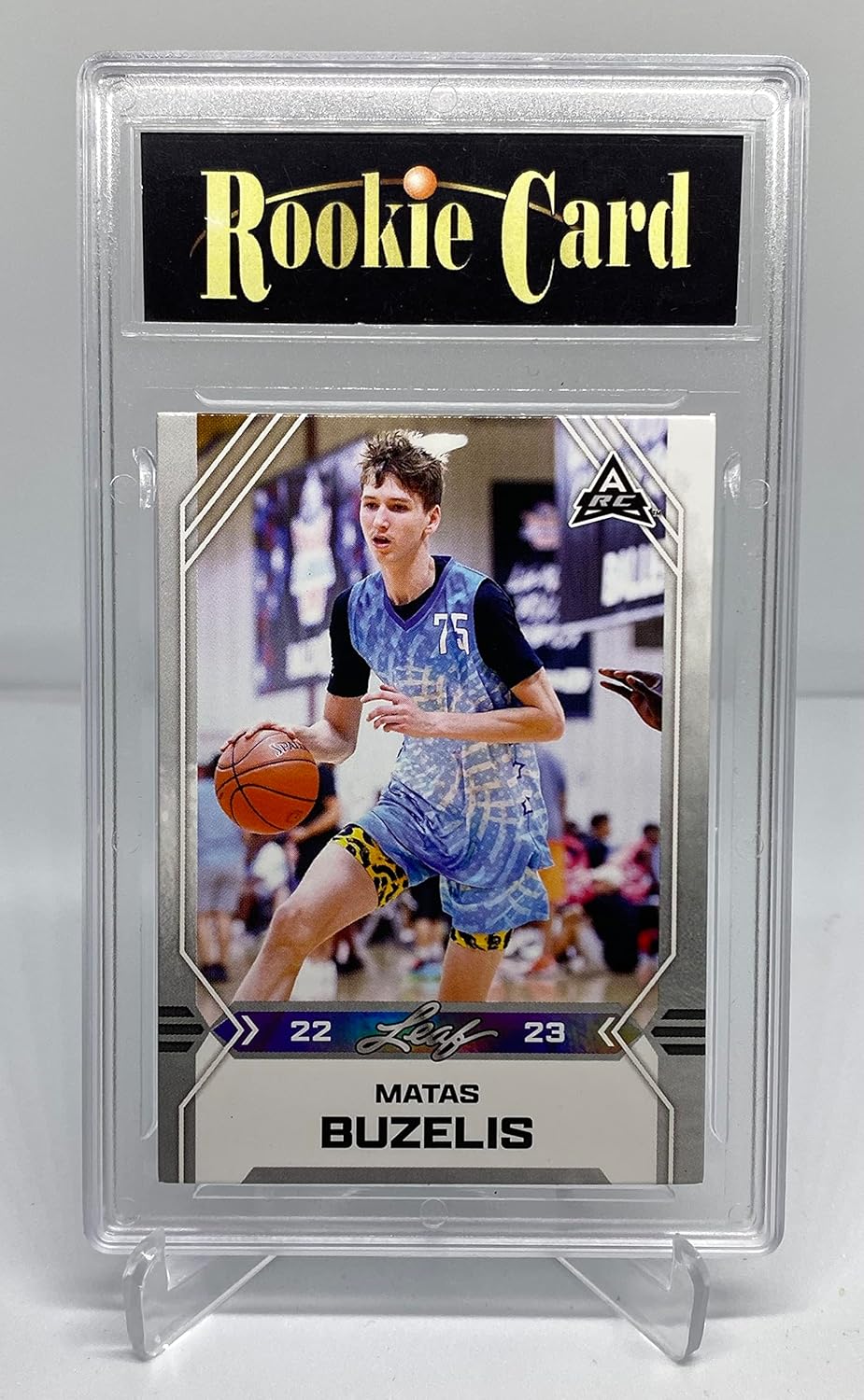 Certified Mint+ Matas Buzelis 2022 Leaf Basketball #B-6 Silver SP Rookie Card