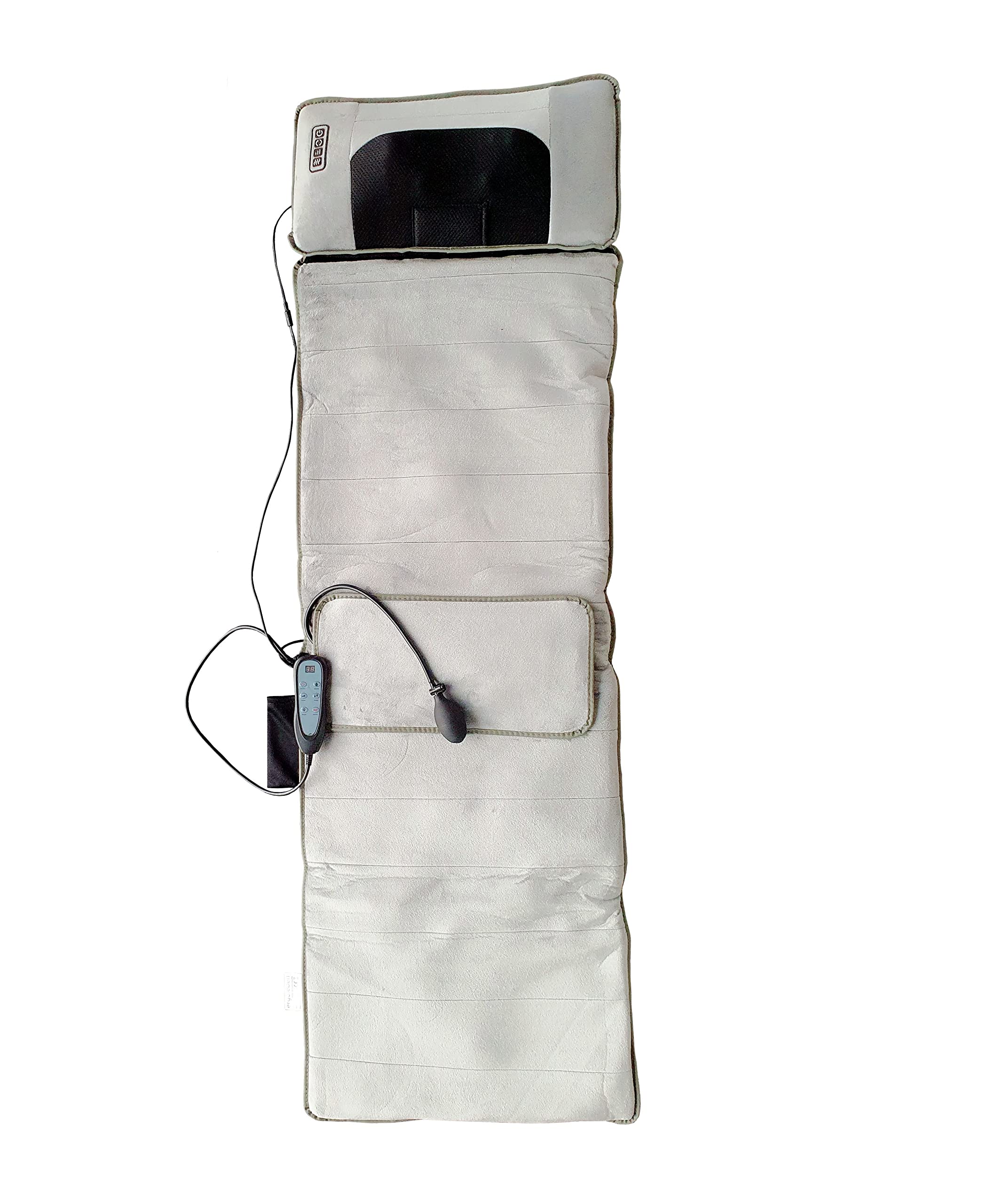 Shiatsu Ganzkörper Massagematratze | abnehmbares Massagekissen |Airbag Rückenstrecker | Nacken Schulter Rücken Beine | Wärme Funktion