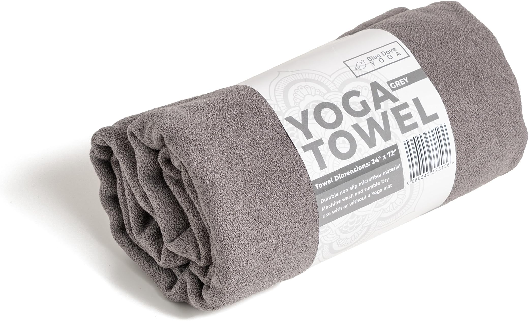 Microfiber Yoga Mat Towel 72 Inches Long 24 Inches Wide Non Slip Lightweight