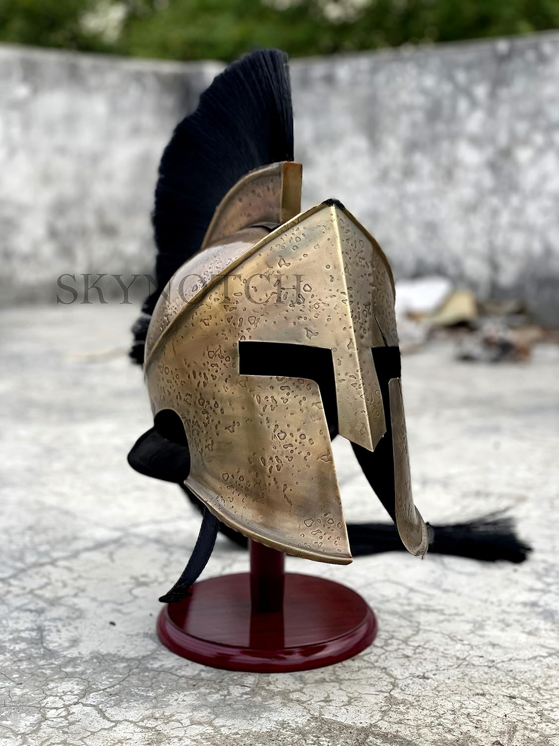 Medieval 300 Spartan Helmet Battle Damage | 300 King Leonidas Helmet | Spartan Warrior Costume | Halloween Costume | Gift Item