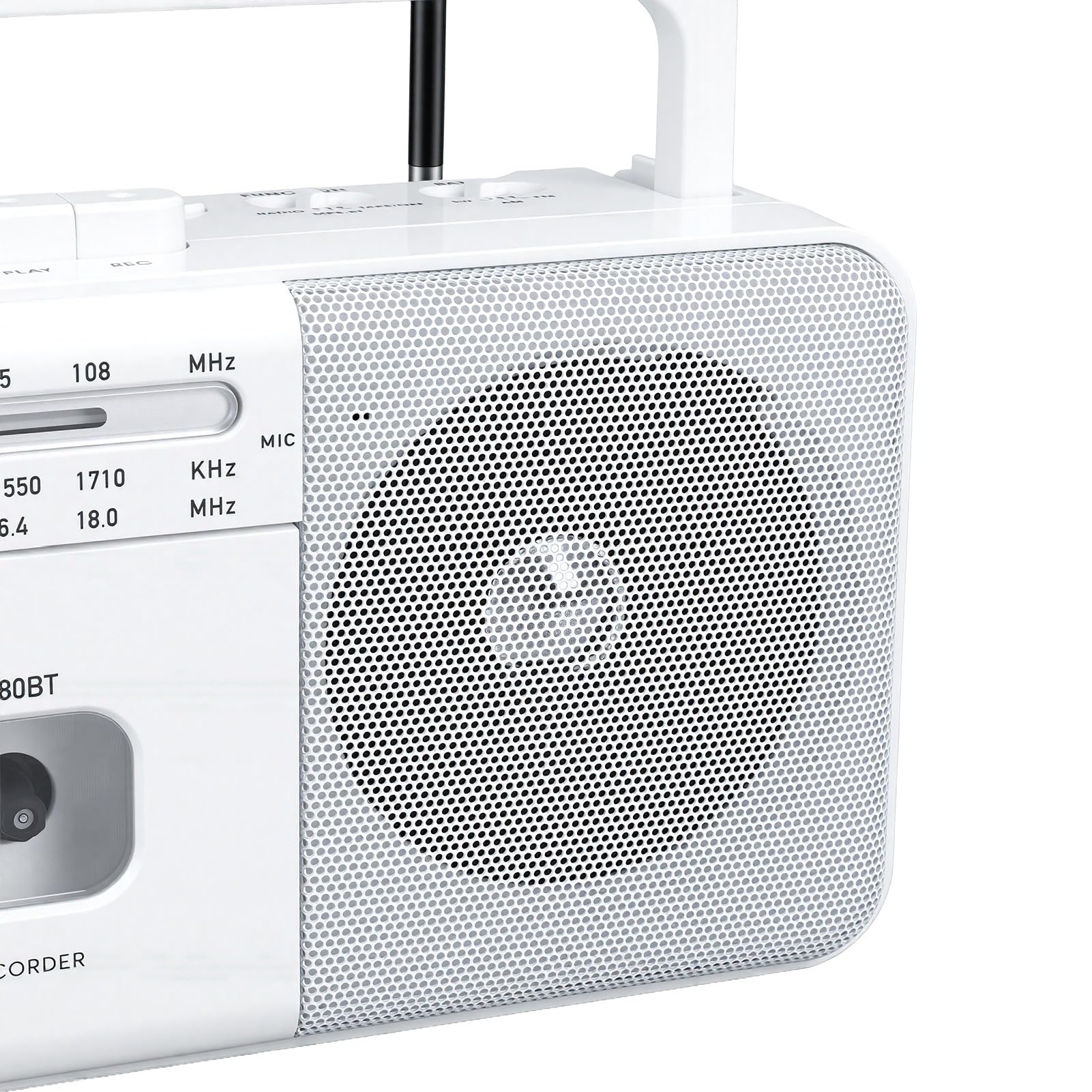 LICAEVEY Retro Odtwarzacz Kasetowy, Przenośny Magnetofon AM FM SW Radio z Gniazdem Słuchawkowym, Nagrywanie, Bluetooth, USB, do Podróży Domowych