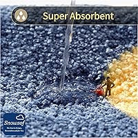Vista 3 de Alfombras de baño de lujo, de 0.78 pulgadas de grosor, extra suaves, absorbentes, no se desprende, se lavan a máquina, alfombra de felpa lanuda Buen