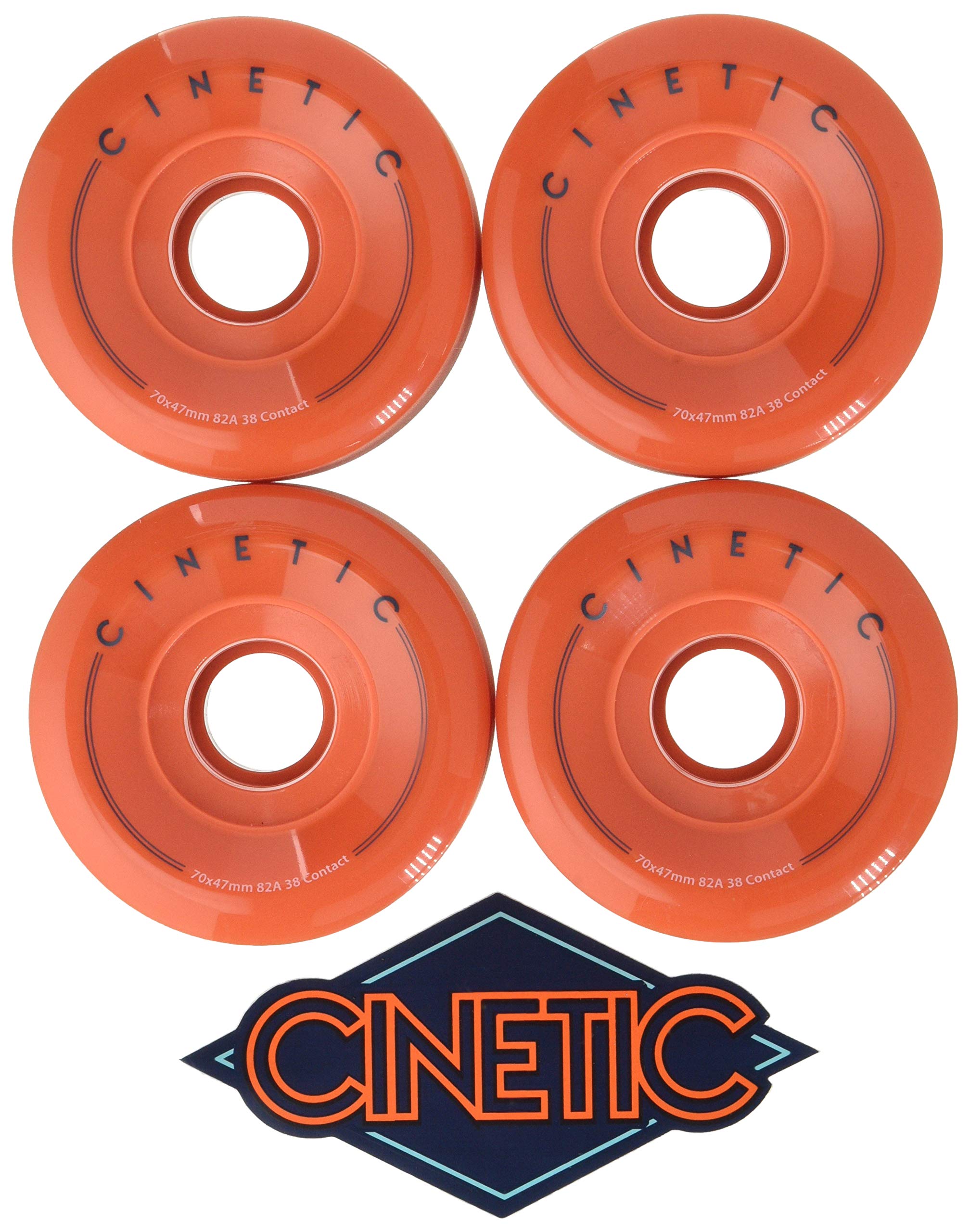 CINETIC Lot de 2 Roues de Skateboard pour Adulte Unisexe Bleu 70 x 47 mm