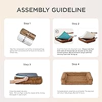 Vista 7 de Bedsure ComfyFleece™ Orthopedic Dog Beds Large Sized Dog, Waterproof Memory Foam Pet Couch Sofa with Sides, Non-Slip Bottom and Egg-Crate Foam Large