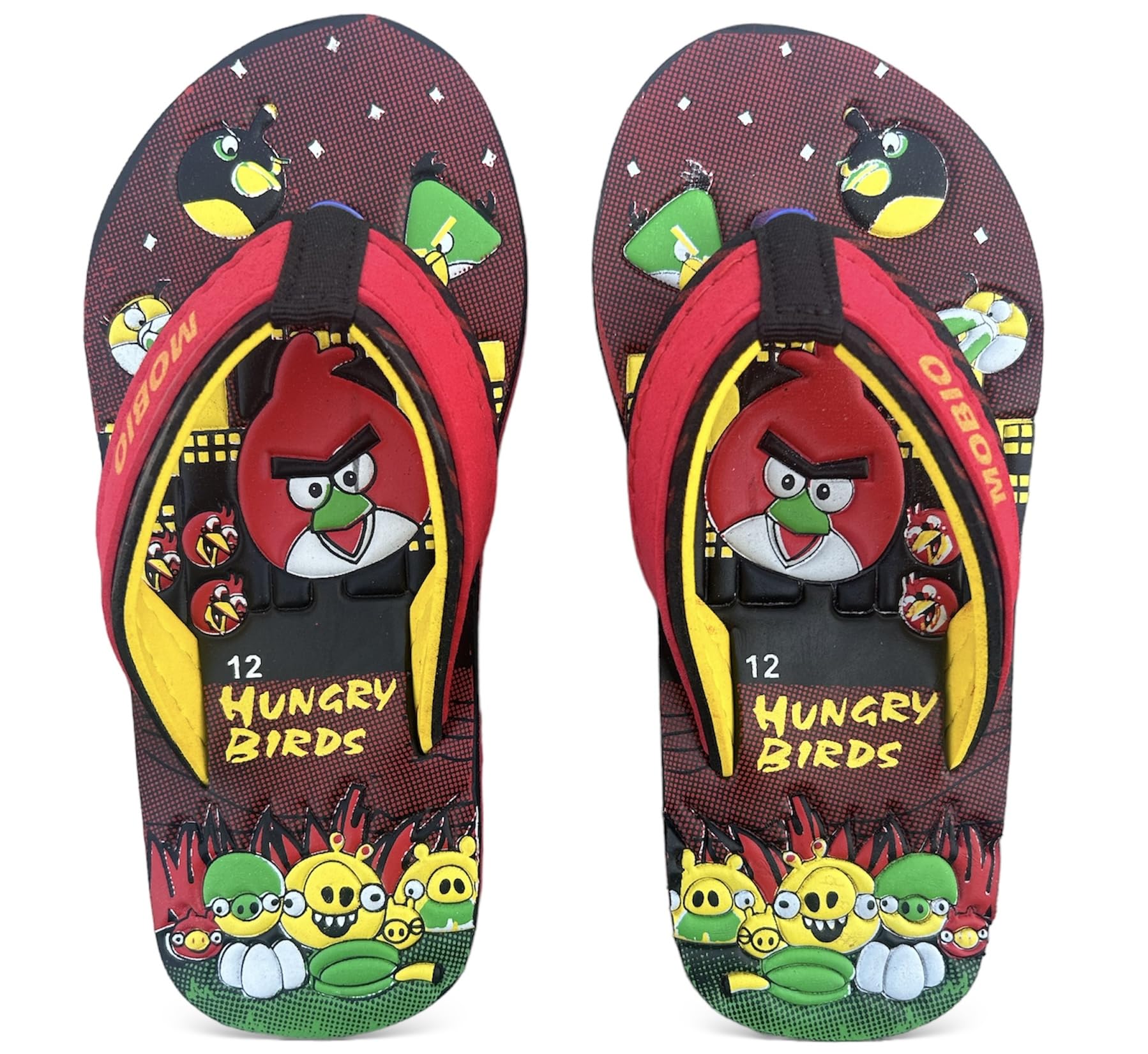 MOBIO Unisex-Child Kids Flip-Flop Durable Comfortable Indoor & Outdoor Slippers (Black/Red, 11) (B0CVW6Y1NW) Amazon Price History, Amazon Price Tracker