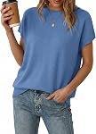 Arach&Cloz Sweaters for Women Short Sleeve Sweater Spring Summer Tops Trendy 2026 Oversized Wool Blend Casual Outfits