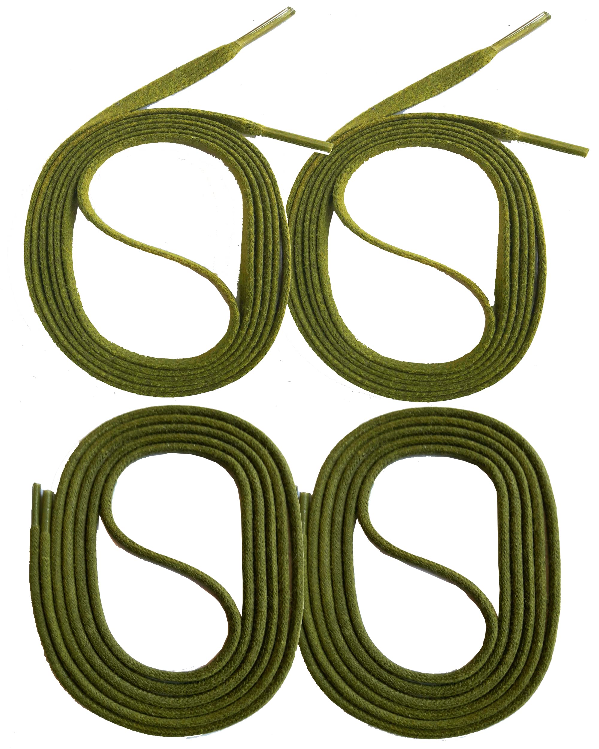 SNORS 2 pary woskowanych sznurówek, okrągłe, płaskie, 18 kolorów, 45-150 cm, odporne na rozdarcie, stabilne, bawełniane, do pracy, buty skórzane, buty