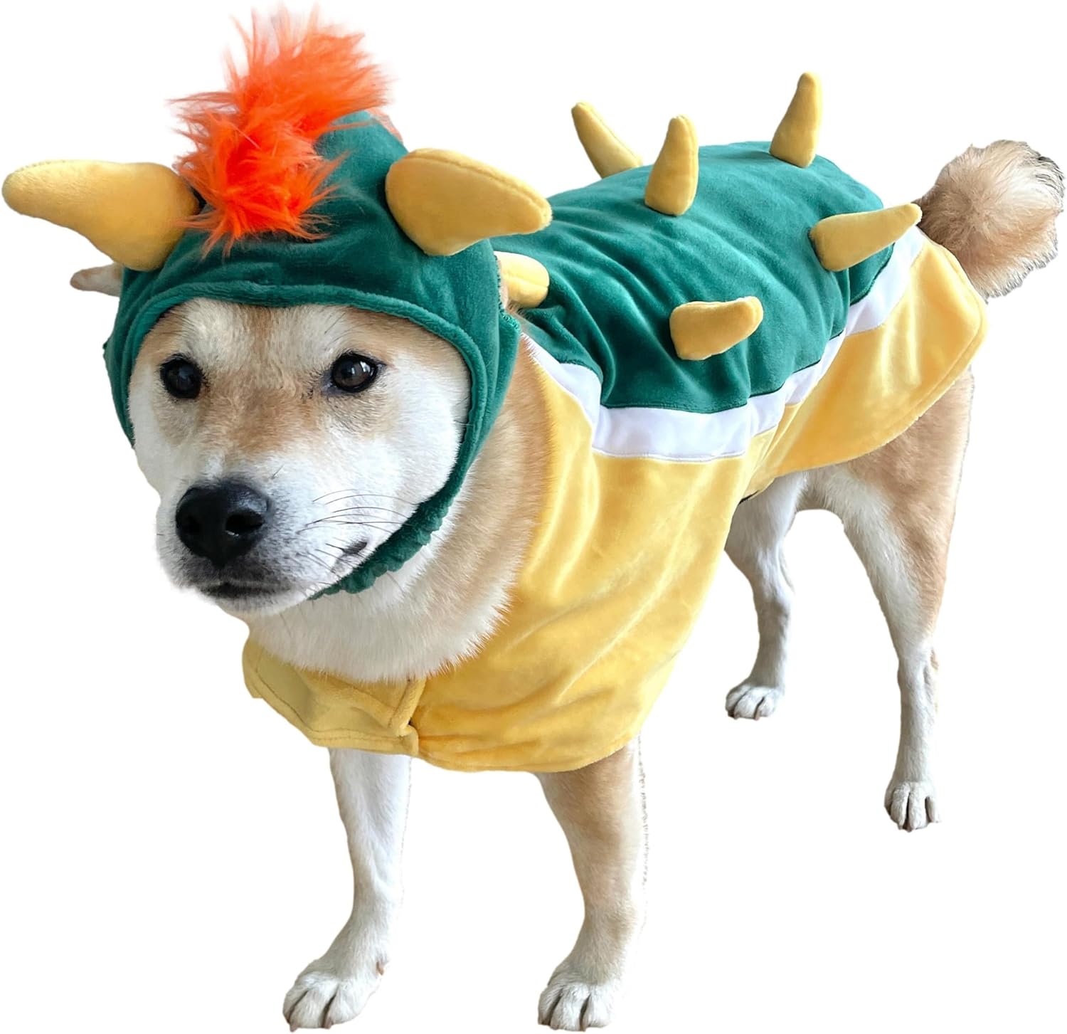 ComfyCamper Hat and Suspenders Dog Costume - X Large Medium Small Lab Star Space Cosplay Halloween Costumes, X-Large, Orange X-Large Orange