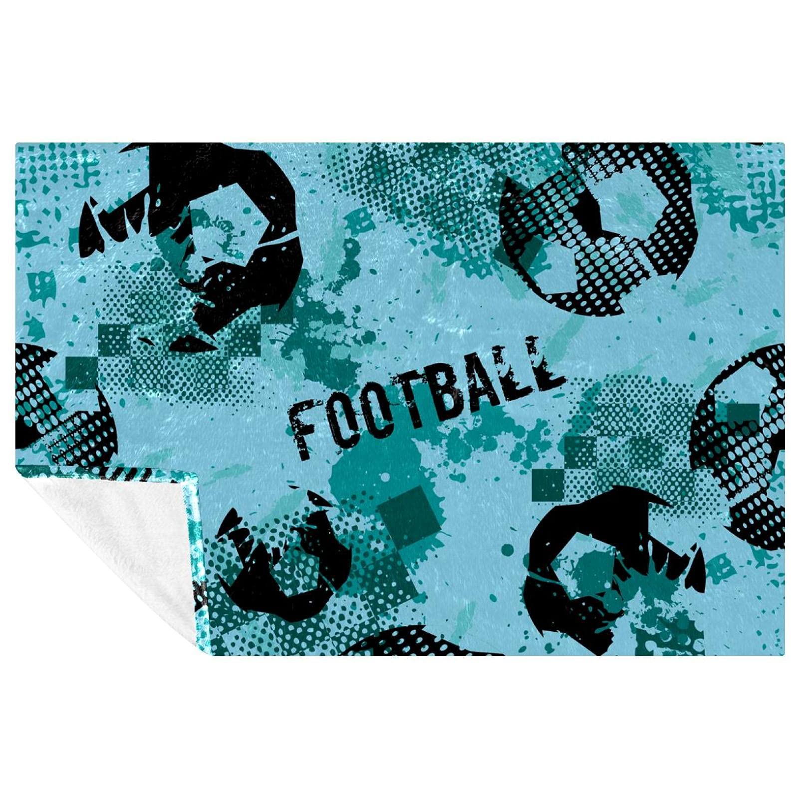 Couverture de football douce pour camping, pique-nique et plage