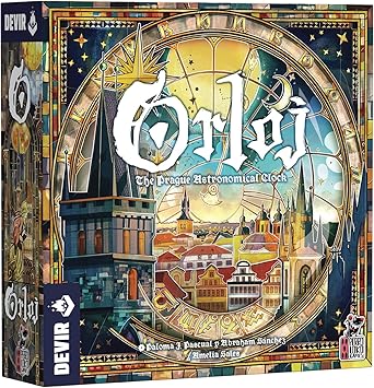 Devir - Orloj The Prague Astronomical Clock Board Game, Heavy Strategy Game for Experts & Adults, Ages 14+, 1-4 Players, 120 Playtime, English Version