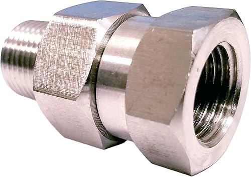 Miniatura 5 de Ultimate Washer Manguera de acero inoxidable, 3/8 pulgadas, roscada, manguera giratoria para lavadora a presión, sin torceduras, antitorsión, 4500