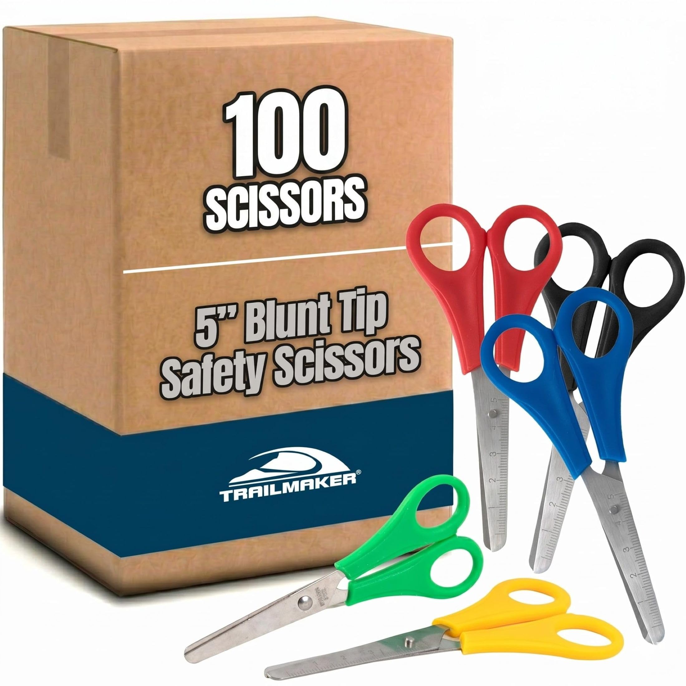 Trail maker 100 Pack Kids Safety Scissors