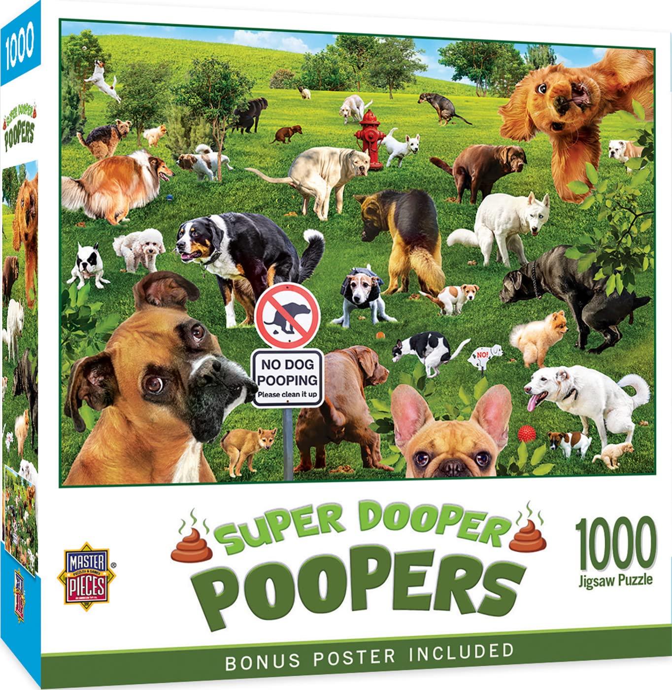 Pooping Puppies Puzzle 1000 Teile – Lustiges Hunde-Puzzle, 70x50 Cm, Für Erwachsene, Tierischer Spaß