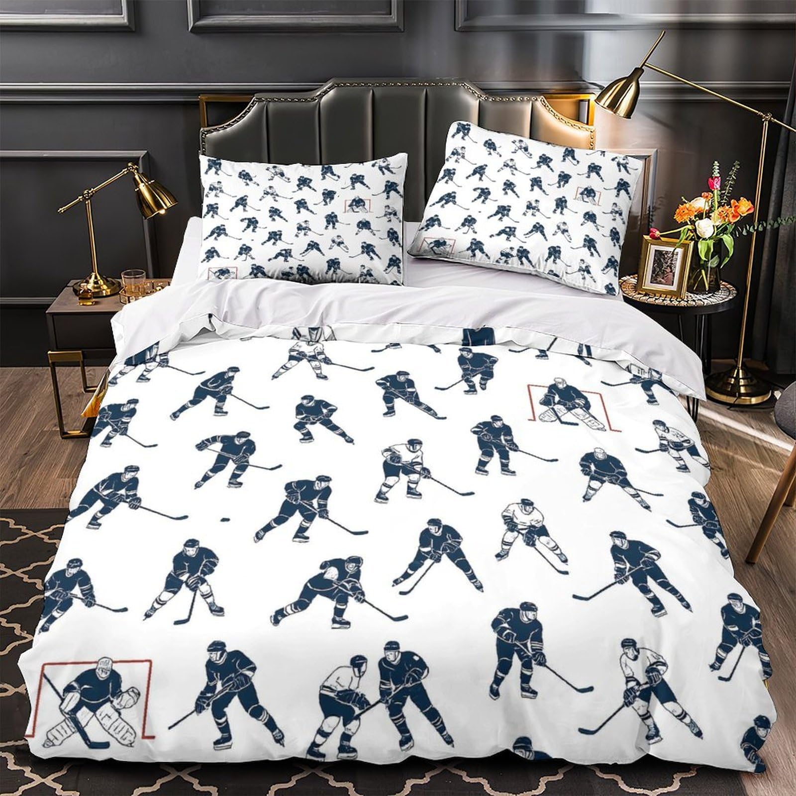 Housse de couette microfibre ultra douce à fermeture éclair invisible