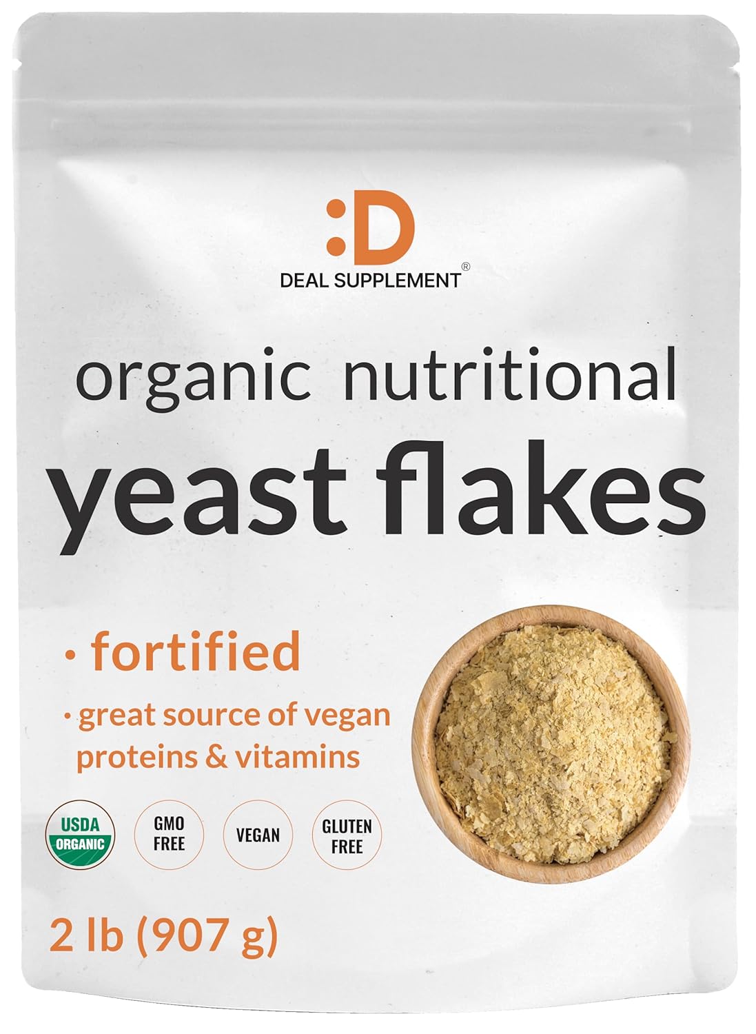 DEAL SUPPLEMENT Organic Fortified Nutritional Yeast Flakes