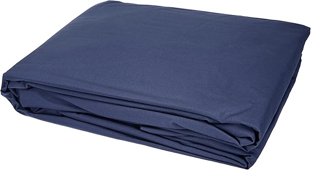 Amazon Basics Everyday Fitted Sheet, Super King -True Navy