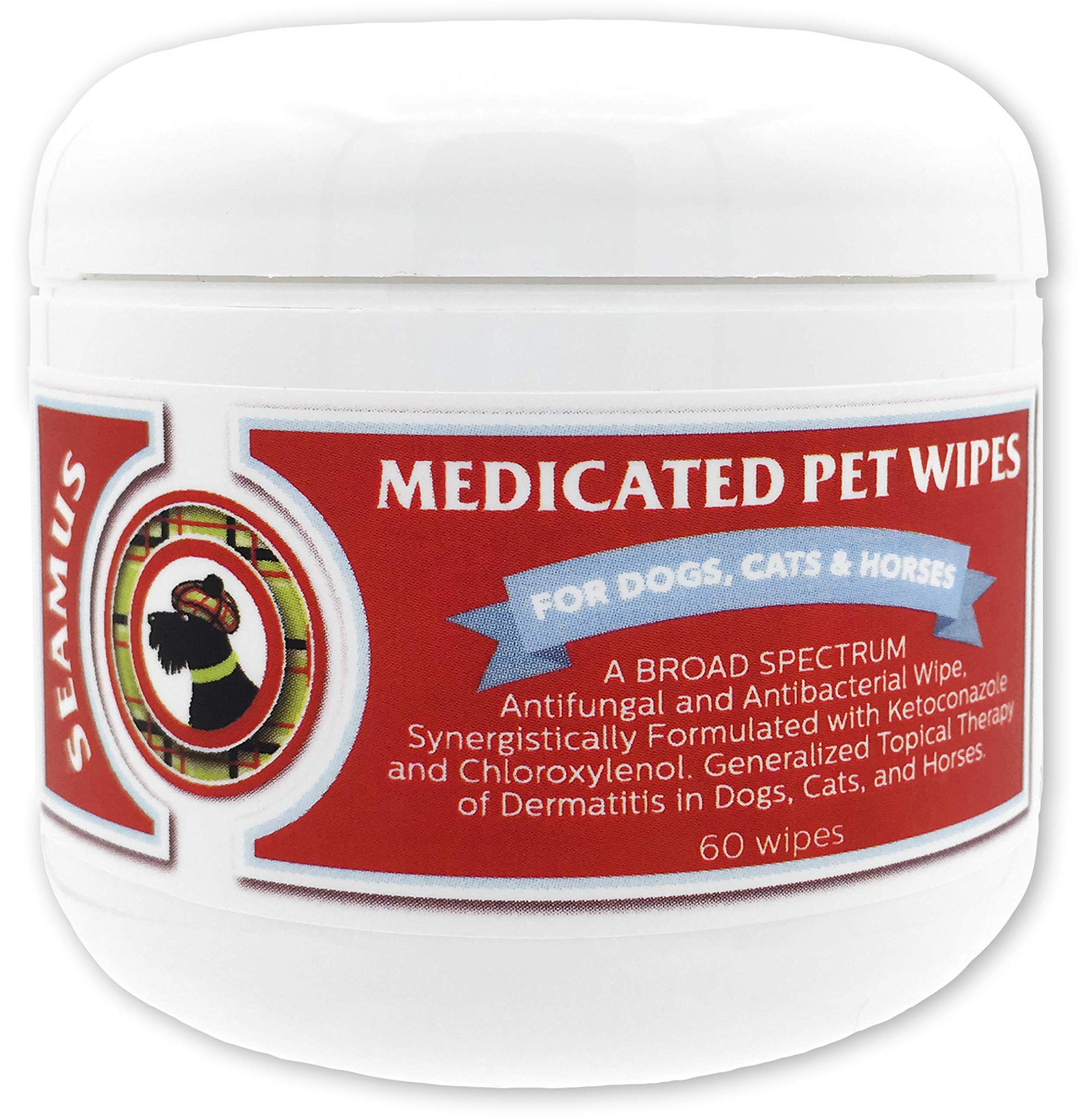 Seamus Medicated Pet Wipe Chlorhexidine and Ketoconazole A Water