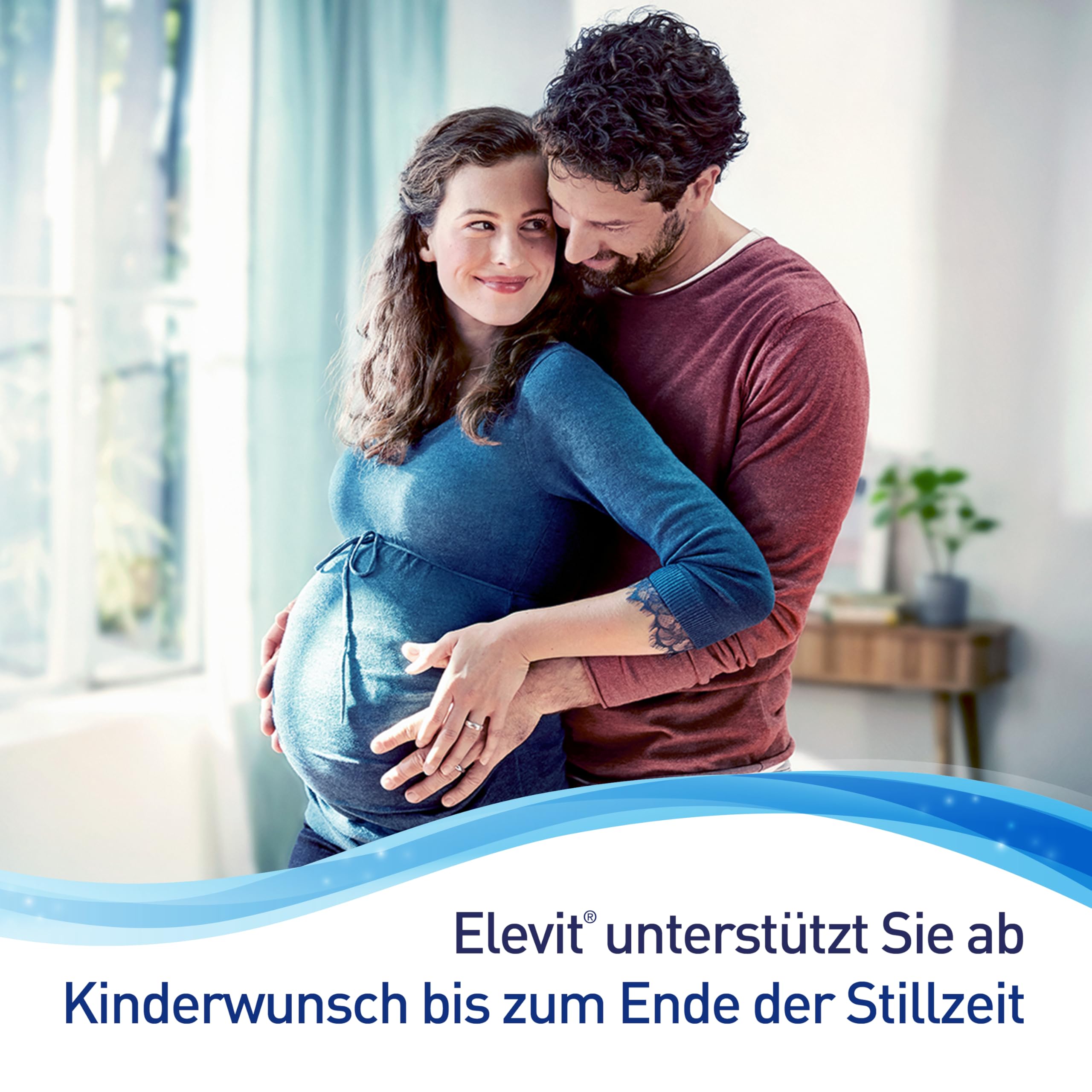 Elevit 2 | Schwangerschaftsvitamine für Mutter und Kind | Vitamine, Mineralstoffe & Omega-3-Fettsäuren | ab der 13. Schwangerschaftswoche | 60 Kapseln