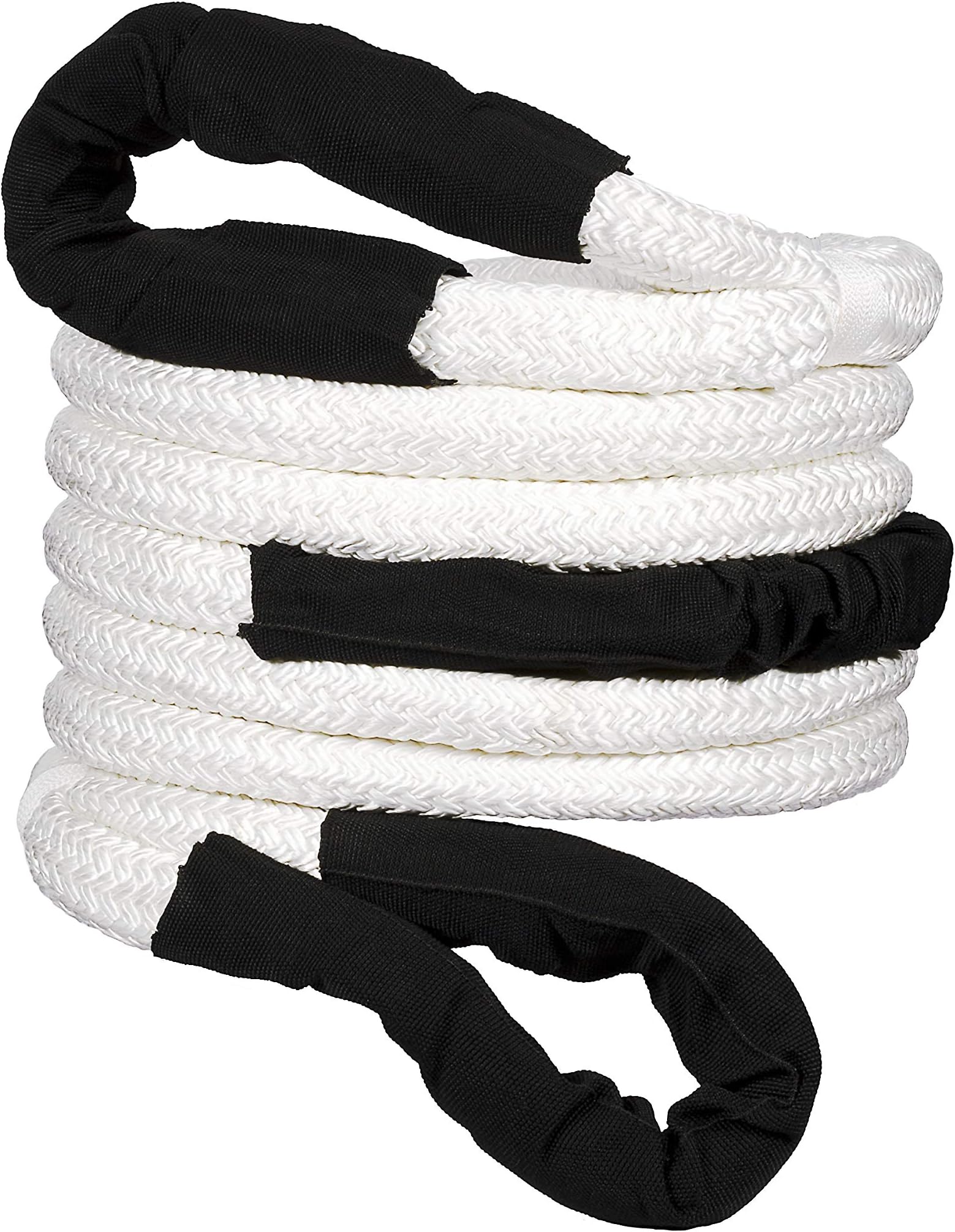 Kinetic Recovery Rope, Heavy-Duty Tow Strap Recovers Vehicles, SUVs, ATVs and More โ 1" x 20' (White)