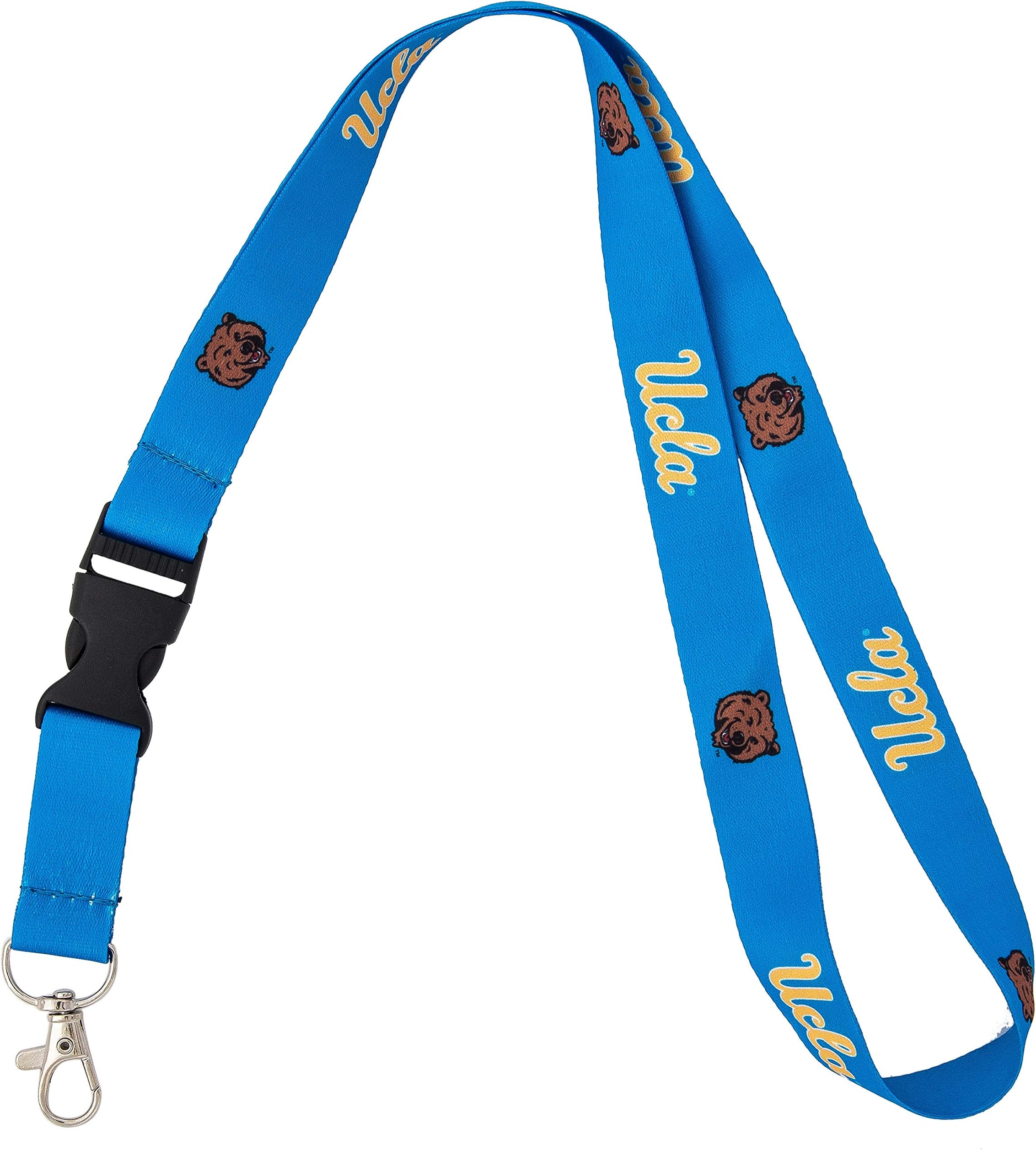UCLA University of California Los Angeles Bruins Car Keys ID Badge Holder Lanyard Keychain Detachable Breakaway Snap Buckle (Blue)