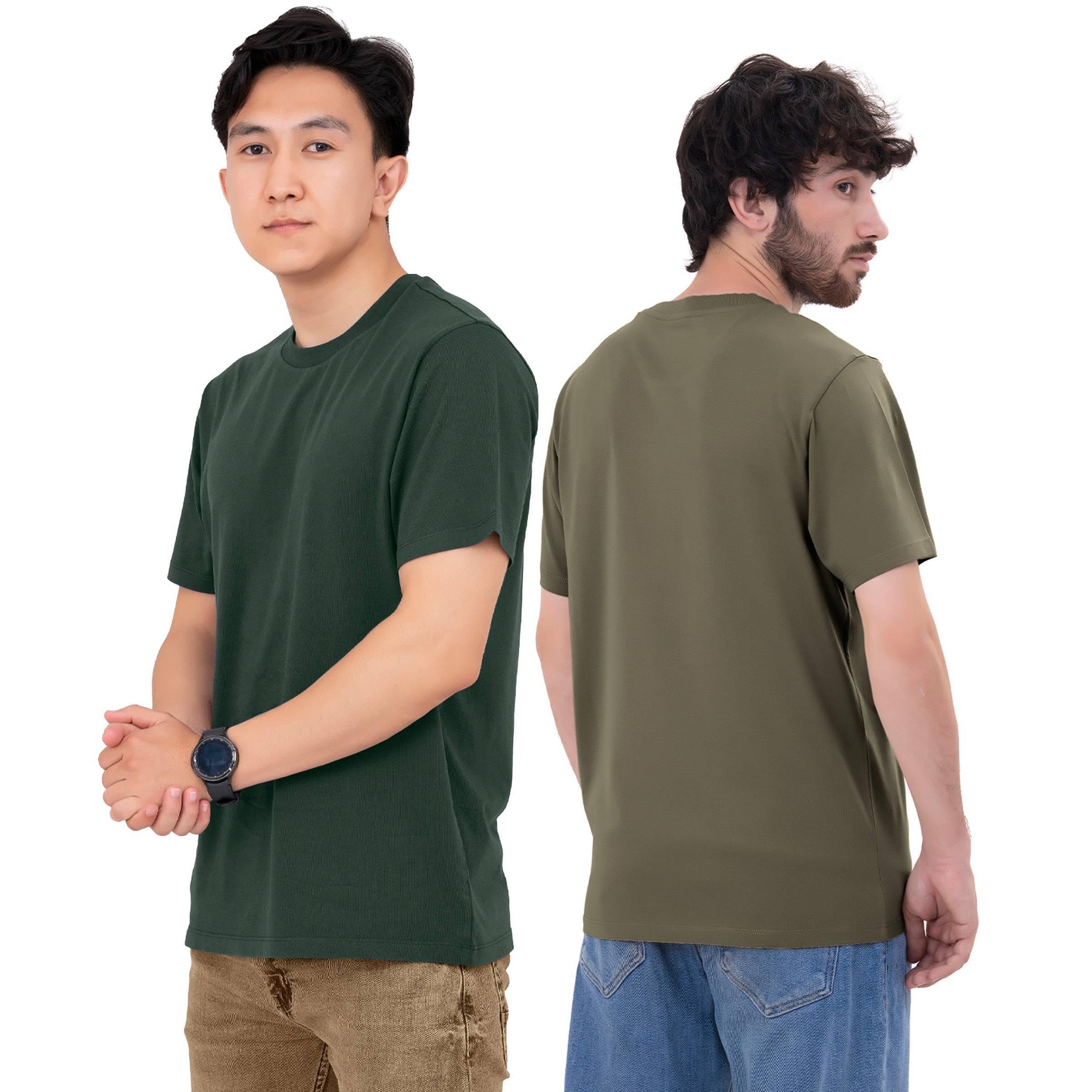 SoftSpun Pack 6 Camisetas Hombre Algodón 100% | Camiseta Básica Cuello Redondo | Camisetas Confort para Uso Diario