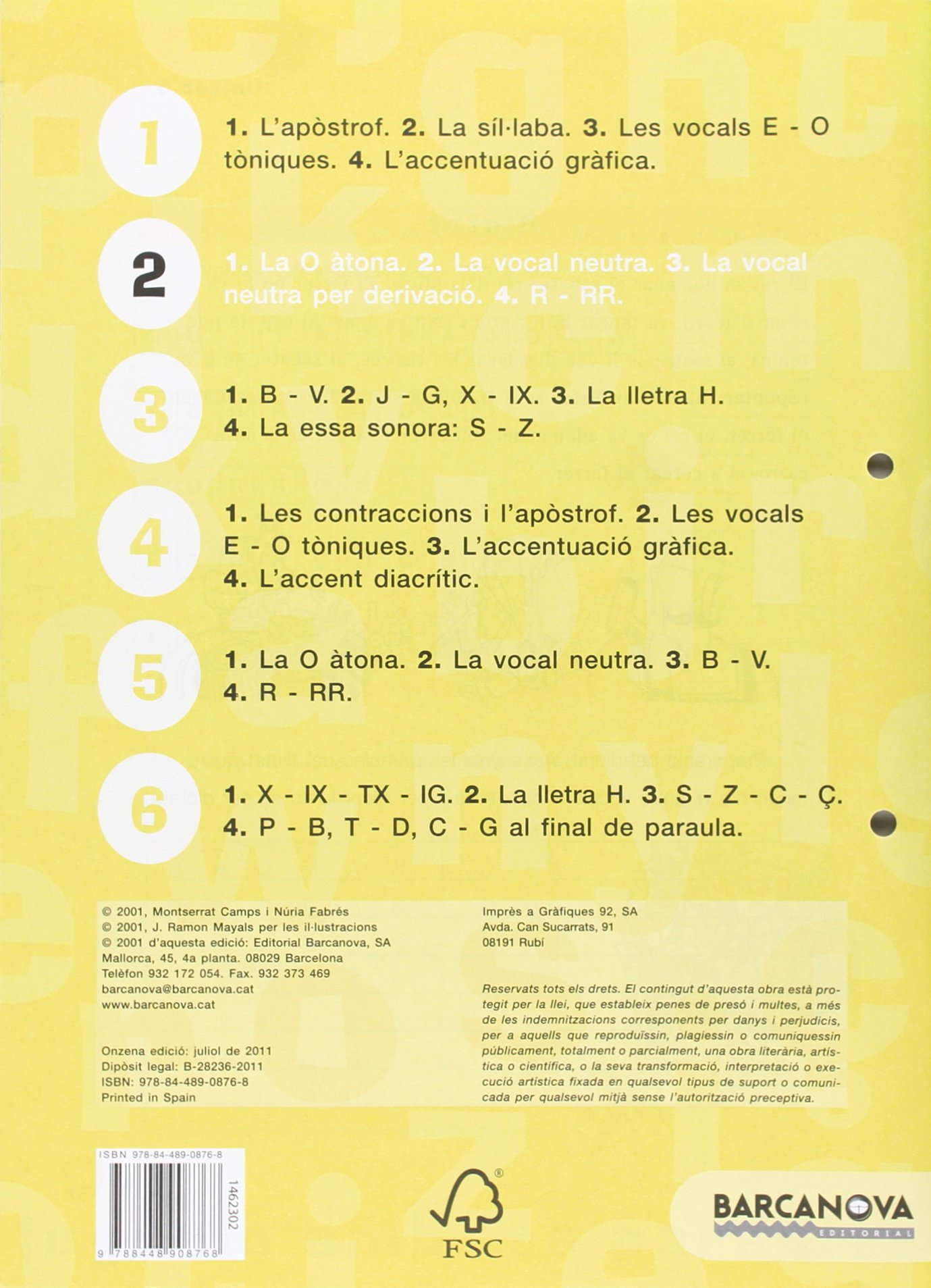 Quadern d'ortografia 2. Llengua catalana