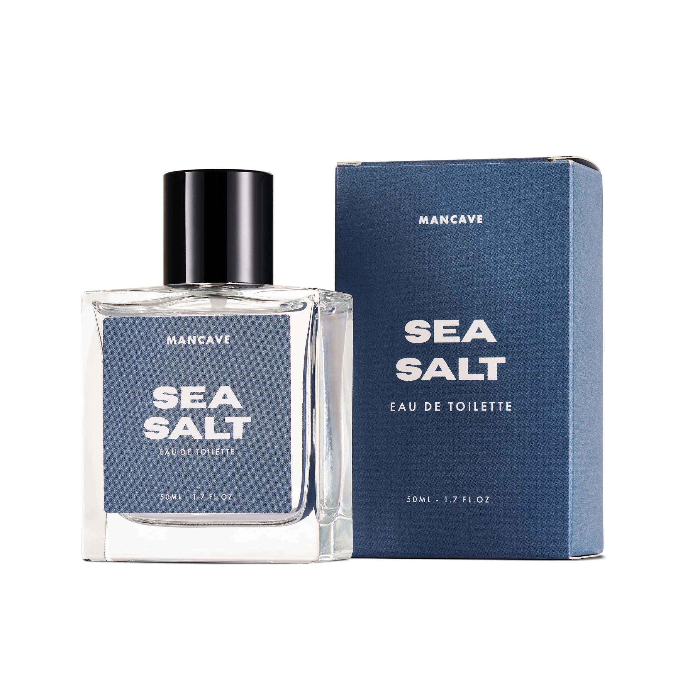 ManCave Sea Salt Fragrance Spray, Eau De Toilette for Men, 50ml, Mens Perfume with Sea Moss & Driftwood, Aftershave Gift for Him, UK Formulated EDT Fragrance