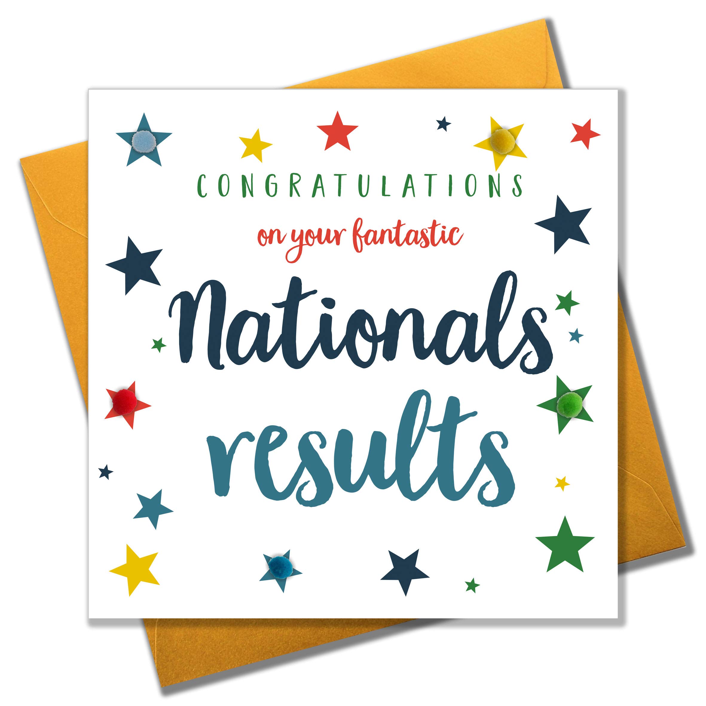 Pom Pom "Congratulations On Your Fantastic Nationals Results" Greeting Card