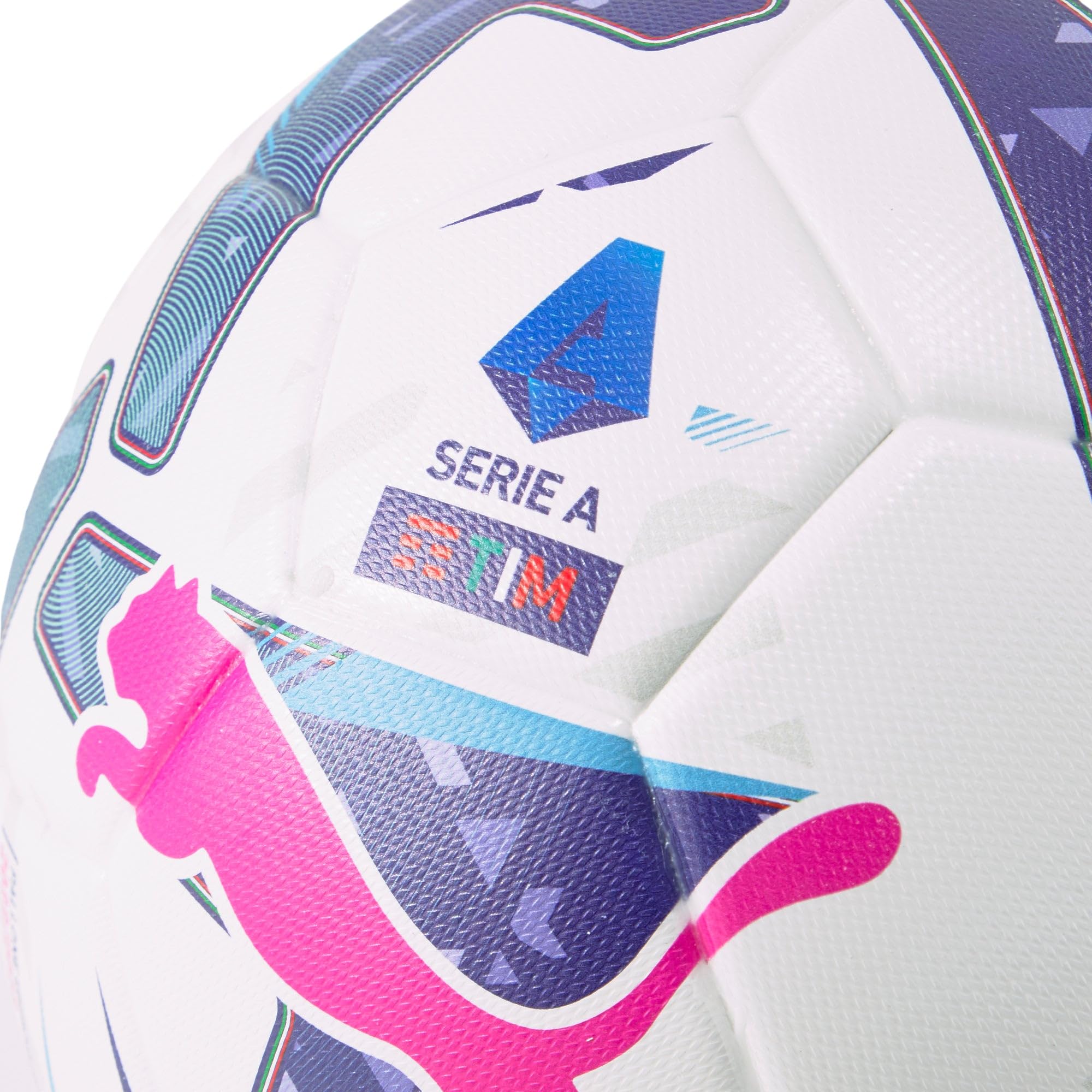 PUMA Serie A Orbita (FIFA Quality Pro) Box, Palloncino, White-Blue Glimmer-Sunset Glow