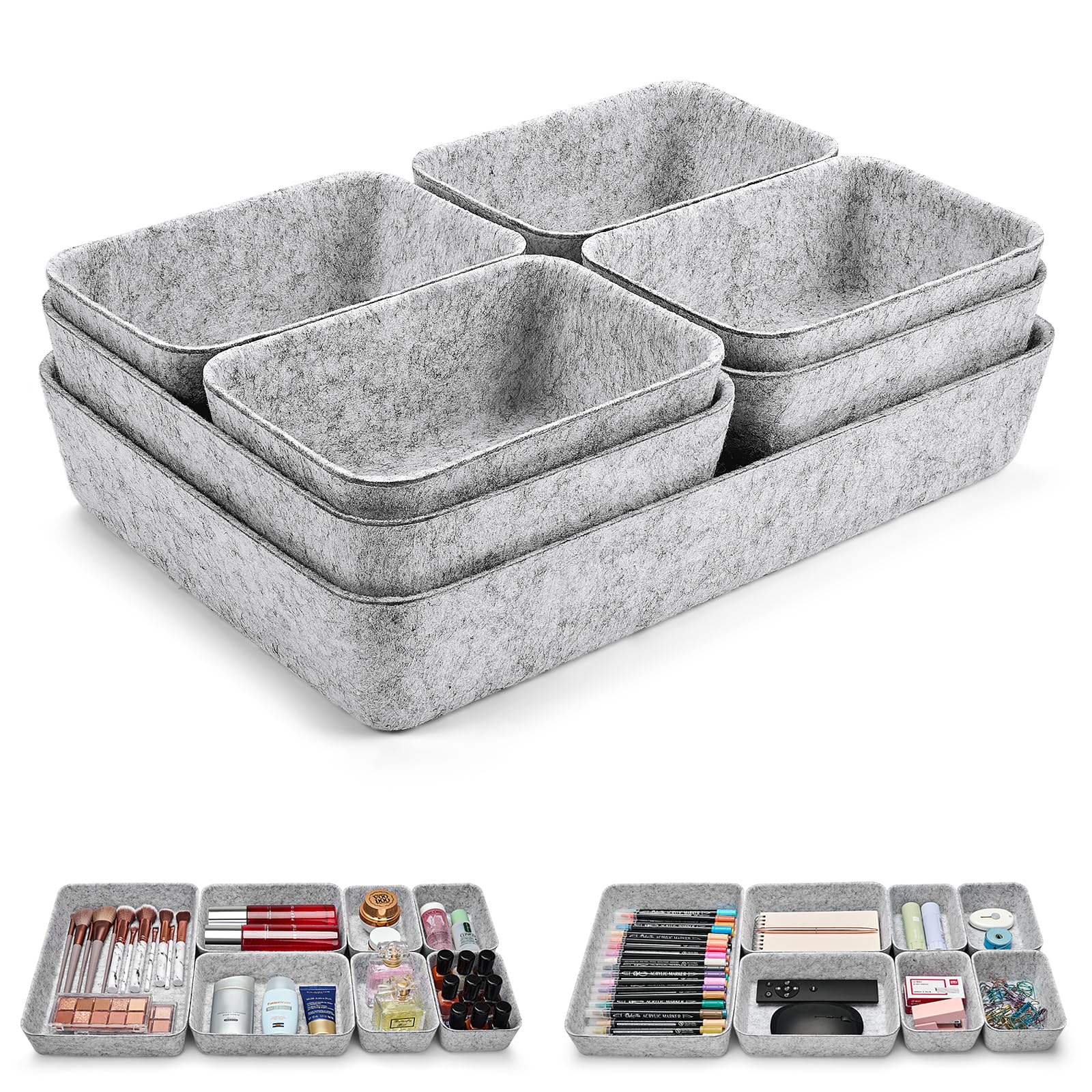 Eurhomewit Schubladen Organizer Filz