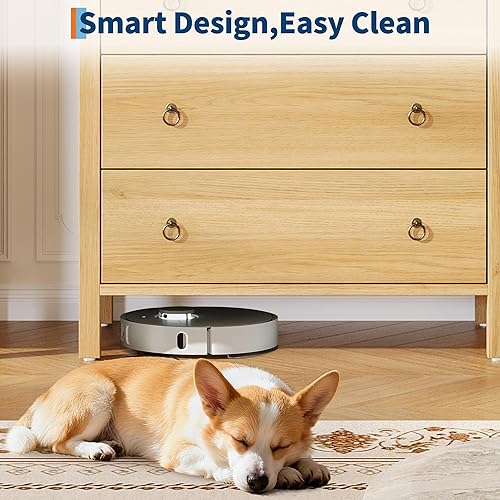 Miniatura 7 de CABIHOME Cómoda para dormitorio, cómoda de 30 pulgadas de alto para armario con 3 cajones, mesita de noche, armario grande de almacenamiento de ropa