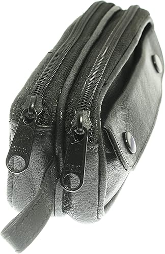 Miniatura 4 de Suave piel de cordero Double espectáculoCarcasa con Trabilla para Cinturón negro Negro