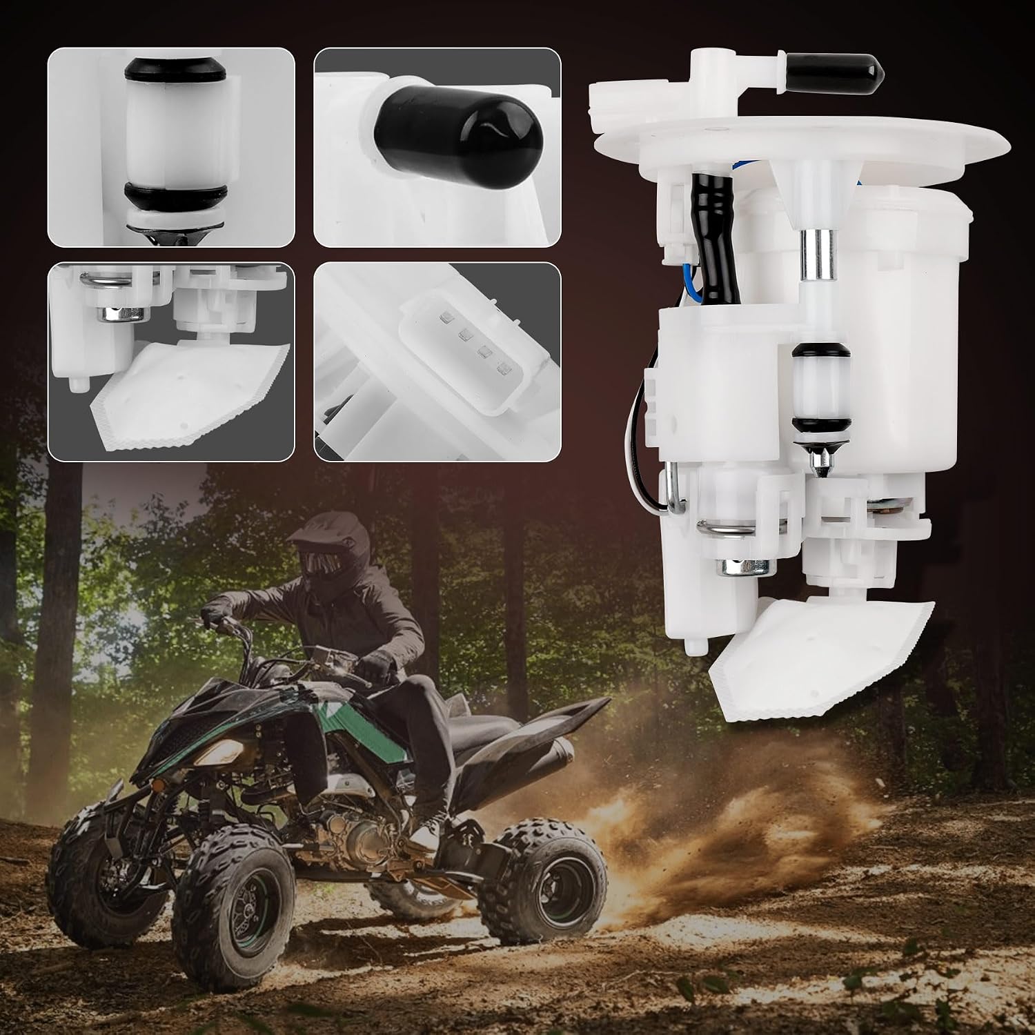 1S3-13907-10-00 Fuel Pump Assembly Replacement for Yamaha Raptor 700 YFM700 2006-2020 / Raptor 700R YFM700R 2009-2020 Replaces# 1S3-13907-00-00 1S3-13907-01-00 1S3-13907-02-00 1S3-13907-11-00