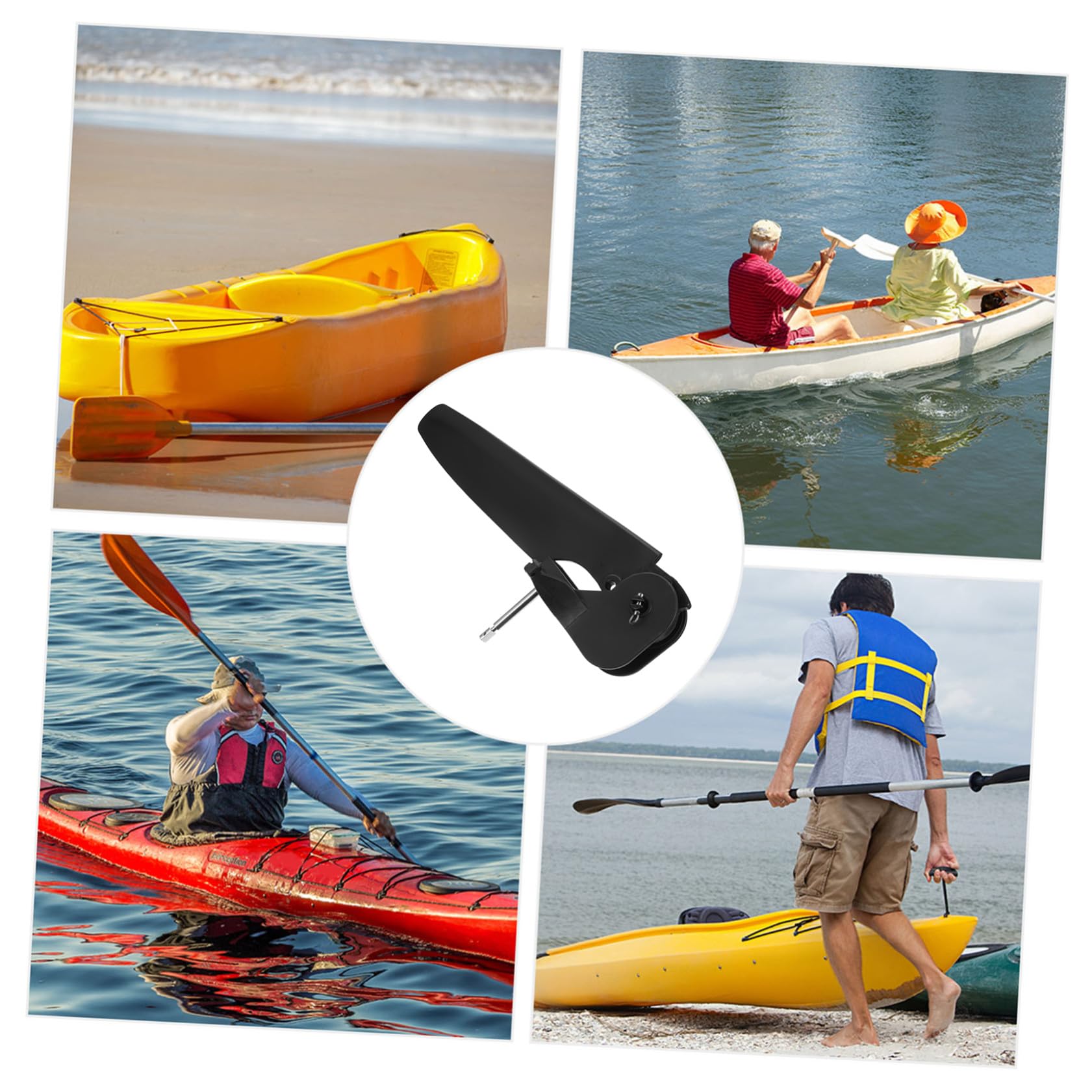 HEMOTON Timone Pedale per Kayak in Nylon e Acciaio Inossidabile Strumento per Controllo Direzione Accessorio per Kayak da Esterno