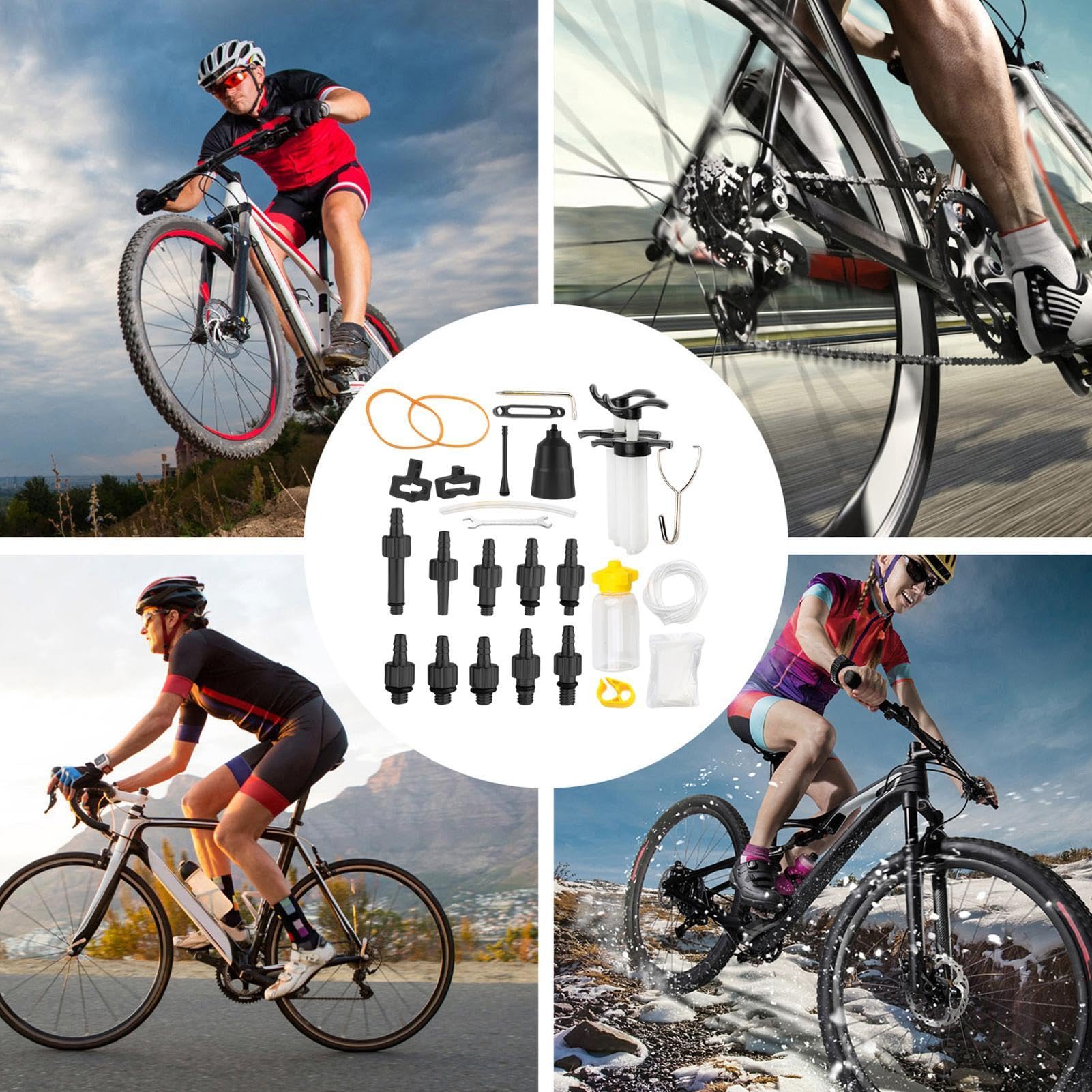 Kit Sanguigno Freni Idraulici Bici Set Attrezzi Sgonfiaggio Liquido Freni