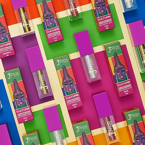 Miniatura 6 de Juvia's Place Culture Duochrome - Sombra de ojos líquida, maquillaje líquido para brillo y brillo, sombra de ojos líquida con purpurina multicolor,