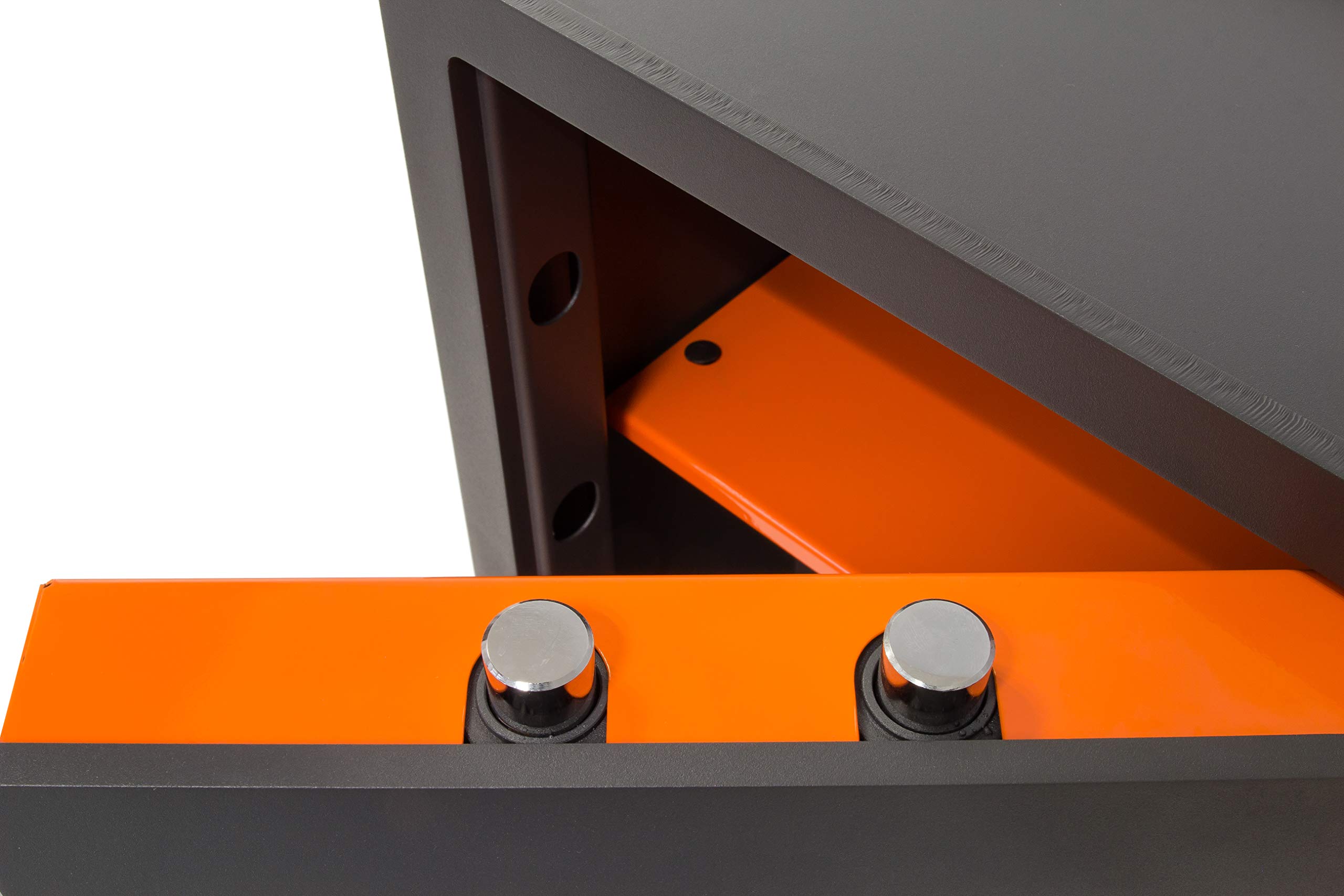 ARREGUI Plus C 181080 Caja fuerte de empotrar a pared con cerradura certificada de llave y codigo | Caja de doble Seguridad para casa y hogar | Fundo extensible | 52 x 38,5 x 20/30 cm | 24 a 40 L