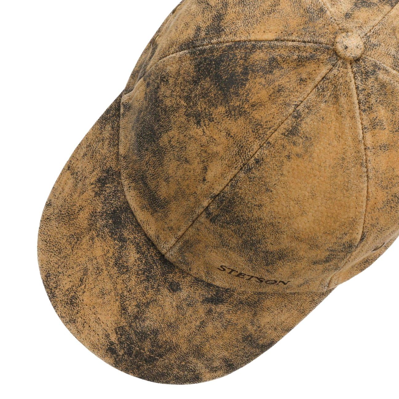 Stetson Rawlins Pigskin Basecap Vintage Look Ledercap Strapback Herren Sommer Winter