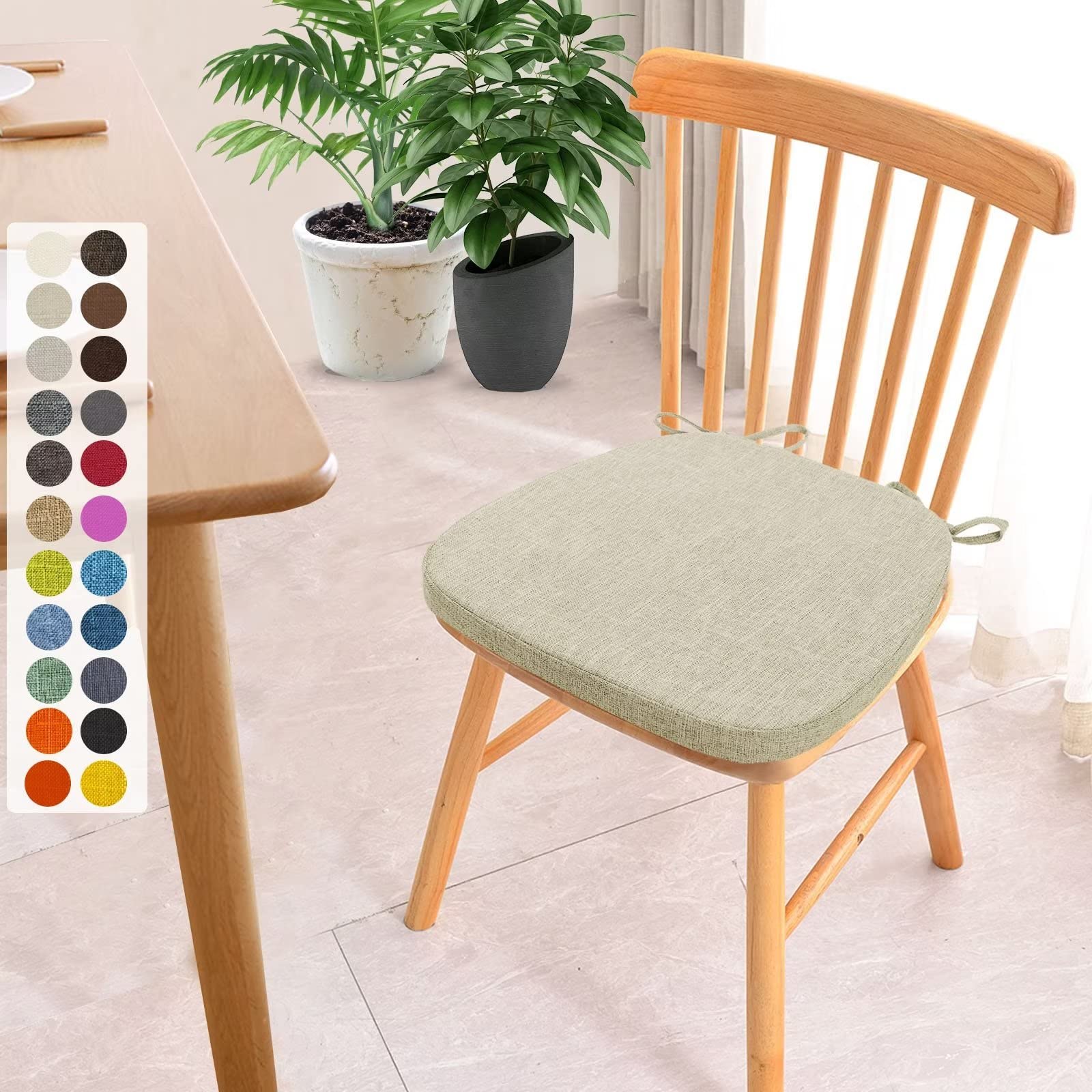 Cojín para silla con cintas que soluciona el dolor de asientos duros en casa y oficina