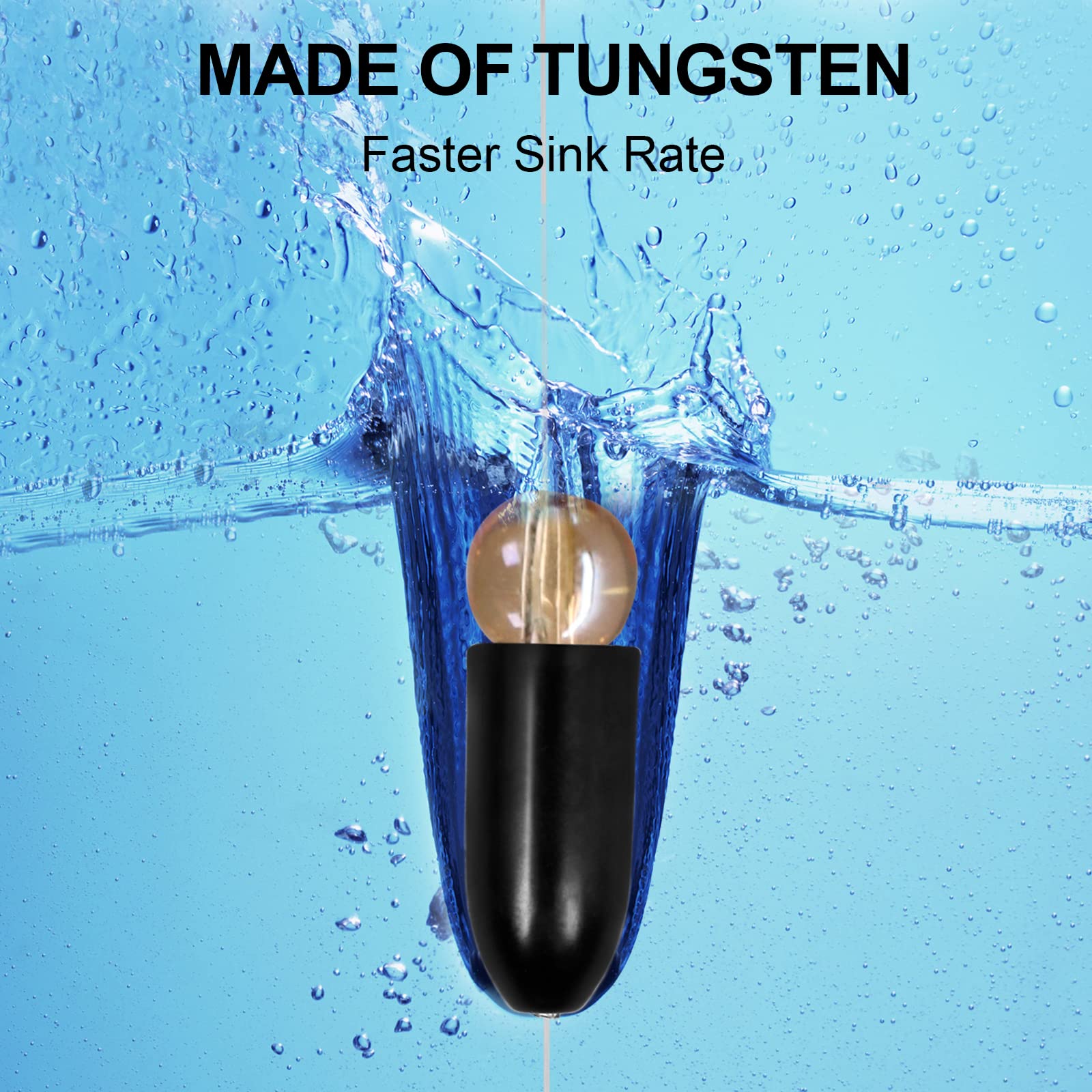 Poids De Pêche En Tungstène – Lot 7 Tailles (3,5g à 21g), Noir/argent, Sans Plomb, Pour Pêche Précise