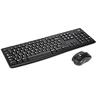 Logitech MK270 Combo Tastiera e Mouse Wireless per Windows, Layout Inglese QWERTY