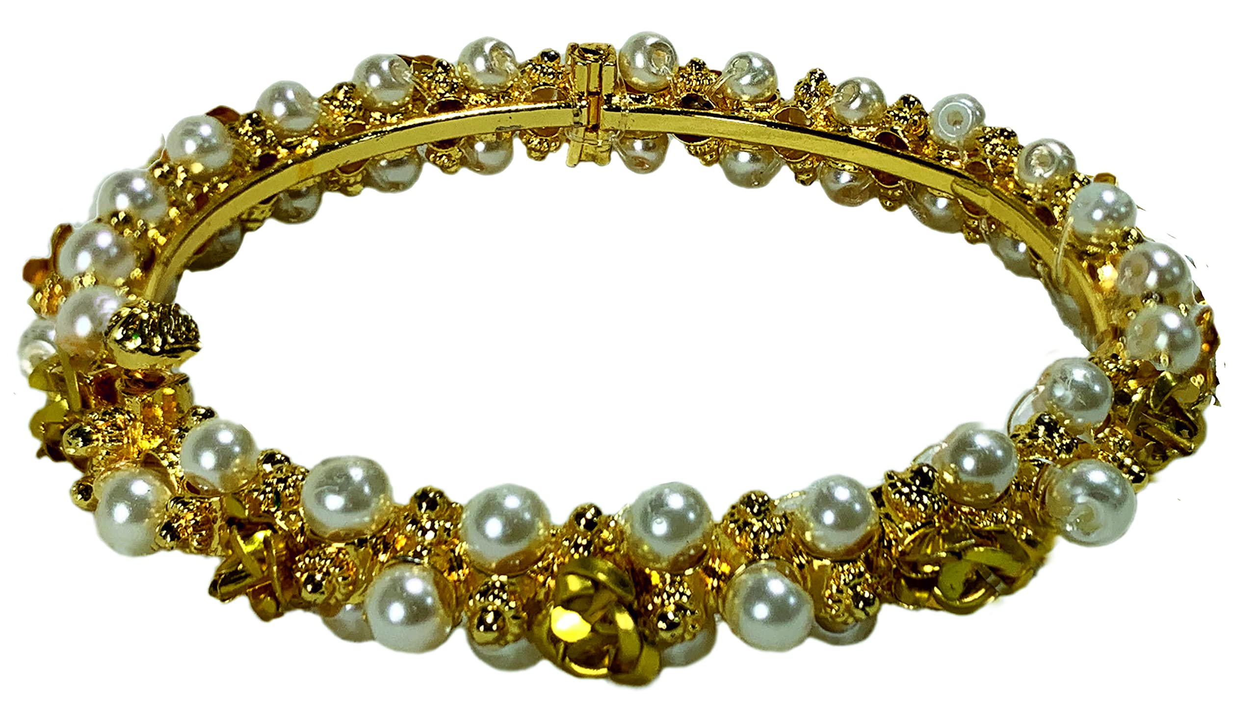 SABIS;PASSION FOR CREATIONGold Plated Adjustable Screw Type Bangle for Girls and Women